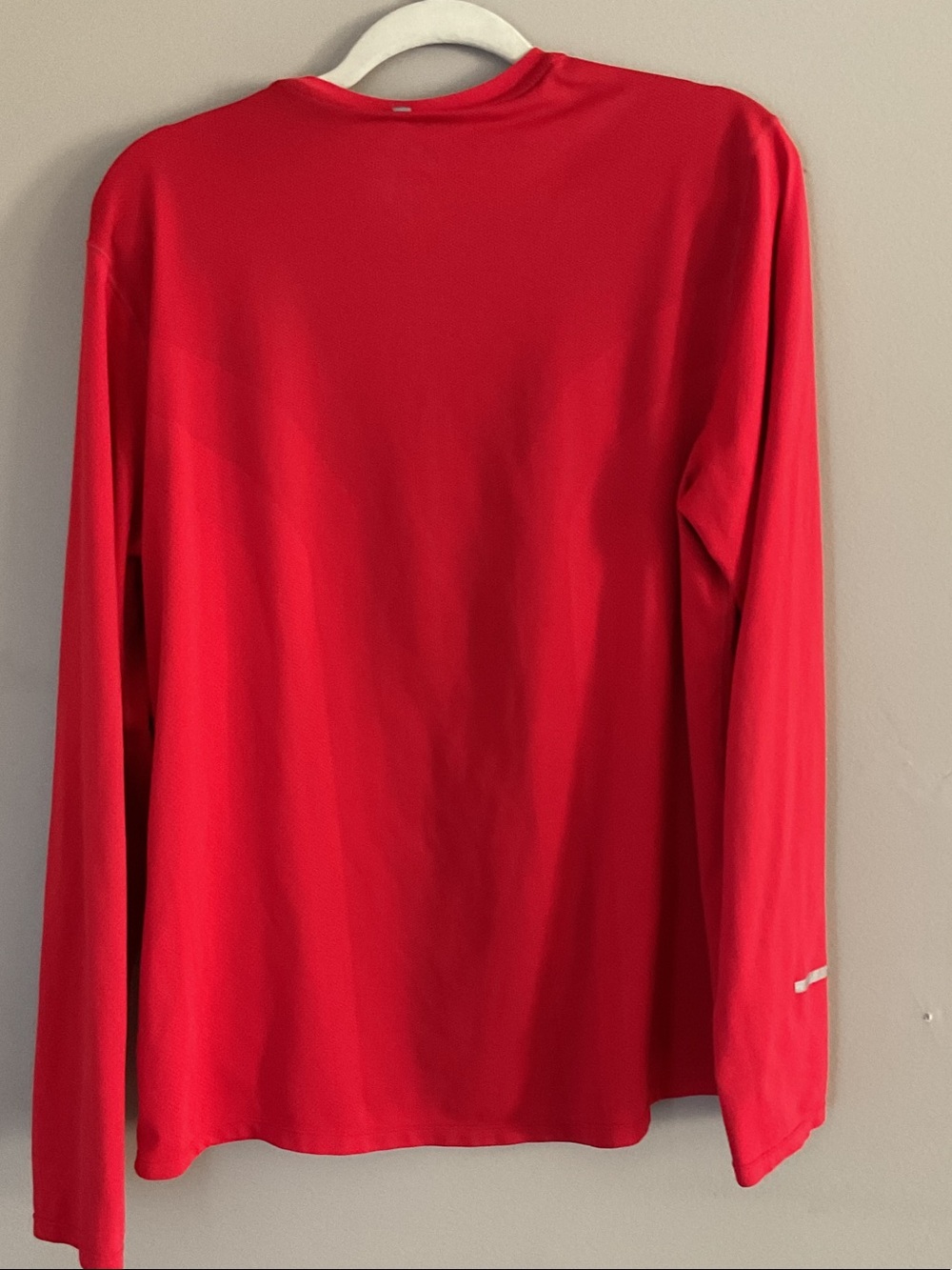 Nike Long Sleeve Dri-FIT Performance Top - Red - Picture 4 of 4